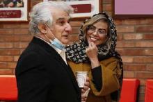 مهدی هاشمی و همسرش در موزه سینما