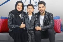 ساعد سهیلی در کنار همسر و پسرش