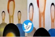 نگهبان خسته روی یک اثر با ارزش نقاشی کشید!