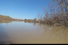 انفجار در دهانه رودخانه قره سو برای تخلیه سیلاب گلستان
