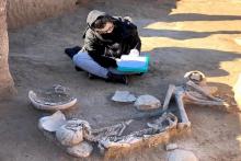 گور یک جنگاور سه هزار ساله در گیلان کشف شد