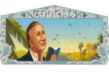 عکس شاعر مشهور سوری در صفحه‌ی اول گوگل