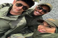 تیپ متفاوت رضا گلزار، امین حیایی و سحر دولتشاهی