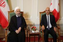 یادداشت توئیتری روحانی درباره ملاقات با رییس‌جمهور سوئیس