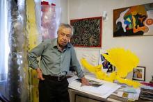 پیکر نقاش ایرانی در رم تشییع شد (+عکس)