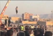 اعدام در ملا عام قاتل شیطان صفت در مرودشت!