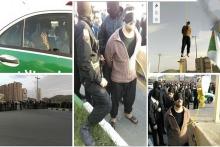 اعدام قاتل اراک با طناب زرد در ملاعام (+تصاویر)