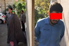 شیرین و پسر عموی شوهرش پشت در قفل شده بودند که محمد سر رسید