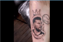 جمله تاریخی لیونل مسی خالکوبی شد!