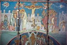 تصویری از یک بشقاب‌پرنده در نقاشی سال 1350 میلادی