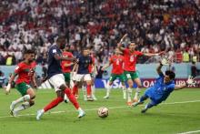 جمله جالب امانوئل مکرون به بازیکن مراکش در رختکن این تیم