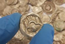 گنجینه‌ای از سکه‌های عجیب که یک سگ پیدا کرد(+عکس)