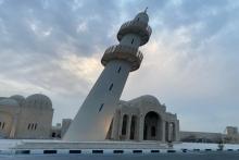 معماری کج و مناره شیبدار مسجدی در قطر