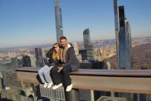 تفریح بکام و دخترش در نیویورک(+عکس)