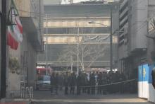 مصدومیت ۱۲ نفر در آتش سوزی ساختمان برق حرارتی وزارت نیرو