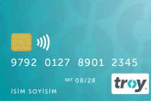 افزایش تمایل برای استفاده از کارت بانکی داخلی TROY توسط شهروندان ترکیه