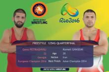 پخش آنلاین رقابت کمیل قاسمی، در یک چهارم نهایی تا دقایقی دیگر