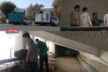 نصب سایت‌های پوششی همراه اول در استادیوم آزادی برای بازی پرسپولیس 