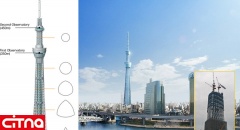 مراحل پایانی ساخت بلندترین برج مخابراتی دنیا در توکیو