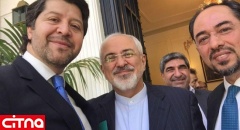 سلفی جالب وزیر امور خارجه افغانستان با دکتر ظریف