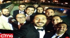 سلفی‌ خبرساز فرزاد حسنی در جشن عروسی برادرش! (+تصاویر)