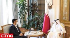 دیدار آذری جهرمی با نخست وزیر قطر