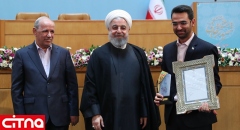 تجلیل دکتر روحانی از برگزیدگان پانزدهمین جشنواره شهید رجایی 