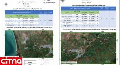 انتشار تصاویر ماهواره‌ای از آسیب‌های وارده به جاده‌ها در سیلاب گلستان
