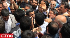 حضور حاشیه‌ساز احمدی‌نژاد در راهپیمایی روز قدس/ عکس