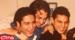 عکس 20 سال قبل "بهرام رادان" در یک جشن تولد