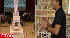 ساخت برج ایفل با ۷۰۶ هزار و ۹۰۰ عدد چوب کبریت