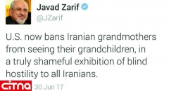واکنش توئیتری ظریف به اجرای فرمان نژادپرستانه ترامپ