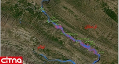 افزایش سه برابری مساحت پهنای رودخانه‌ی سیمره‌ی لرستان پس از بارش‌های سال جاری؛ خطر سیلاب برای روستاهای این محدوده
