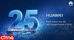 جهش بزرگ HUAWEI به رتبه 25 در رده بندی برند Brand Finance Global 500