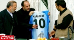 توییت احساسی احمدی‌نژاد برای مارادونا