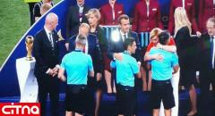  در آغوش کشیدن بازیکنان تیم کرواسی توسط رئیس‌جمهورشان مادرانه بود
