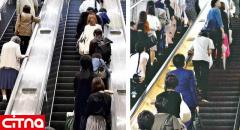 پیشنهاد جالب ژاپنی‌ها برای منع راه رفتن روی پله برقی