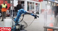 استفاده از روبات برای پاکیزه کردن شهر از کووید-۱۹