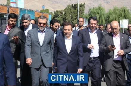 بازدید وزیر ارتباطات از نمایشگاه ایران تلکام 2014 - مهرماه 93