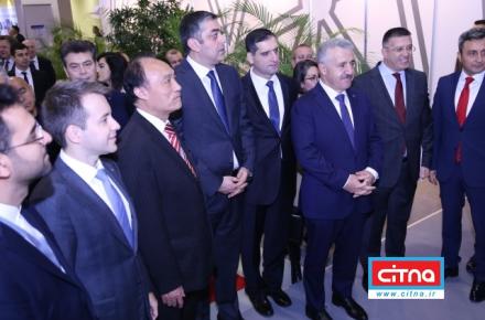 تصاویر حضور وزیر ارتباطات ایران در نمایشگاه باکوتل