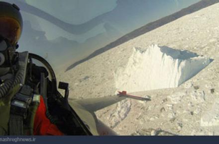 عکس سلفی یک خلبان در حال پرواز بر فراز قطب 