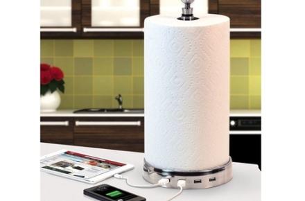 شارژ گوشی‌همراه با رول حوله‌ای +عکس