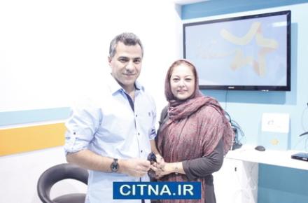 رزیتا غفاری در غرفه فیلم و موسیقی همراه  اول حضور یافت