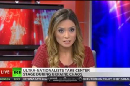 استعفای مجری آمریکایی الاصل شبکه روسی در برنامه زنده تلوزیونی +عکس