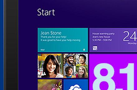 بیش از 10 درصد کامپیوترهای جهان مجهز به ویندوز 8 و 8.1