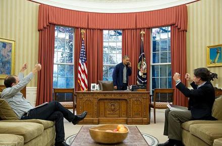 سایت کاخ سفید واکنش اوباما زمان دریافت خبر توافق هسته‎ای را نمایش داد