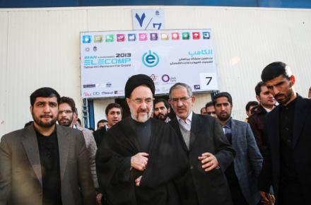 حضور سید محمد خاتمی در نوزدهمین نمایشگاه الکامپ 