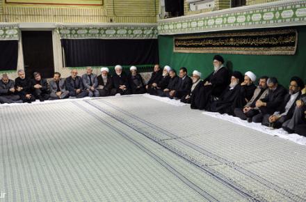 تصاویر/سوگواری شب عاشورای وزیر ارتباطات در بیت رهبری