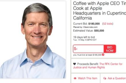 50 هزار دلار هزینه نوشیدن قهوه همراه با مدیرعامل اپل