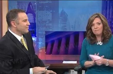 سوتی خبری عجیب خانم مجری + عکس